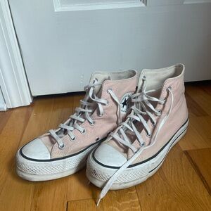 Pink High-top converse